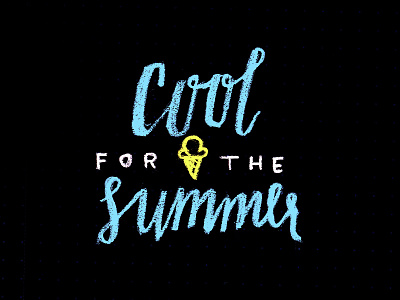Cool for the Summer cool lettering sketch summer