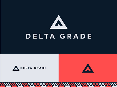 Delta Grade Logo bold branding delta grade icon logo mark pattern strong