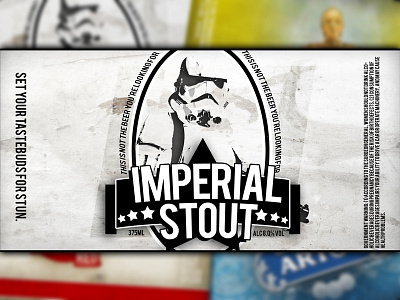 Imperial Stout beer empire label star wars stout