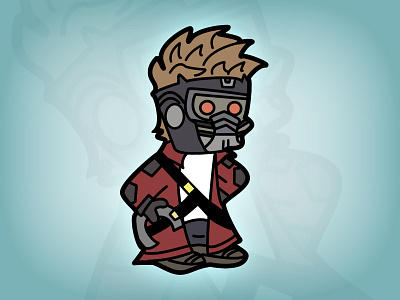 Little Star-Lord guardians of the galaxy inked peter quill sketch star lord starlord