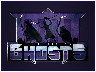 Hitchhiking Ghosts disneyland ghosts hitchhiking ghosts hockey logo sports team team logo
