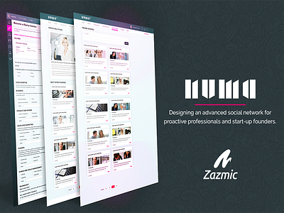 Numa Design design network project ui ux web