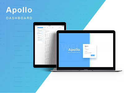 Apollo admin data design panel project ui ux website