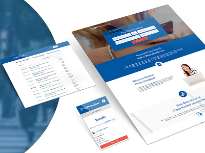 USPhoneBook database design development project ui ux