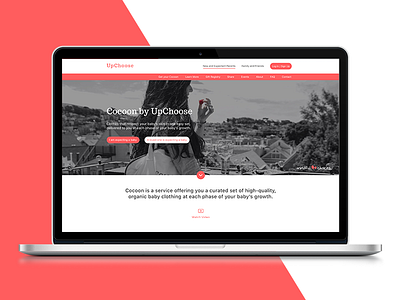 Cocoon by UpChoose design mobile project ui ux website