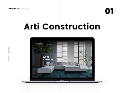 Arti Construction digital email estate interior design minimal newsletter real estate ui ux web website