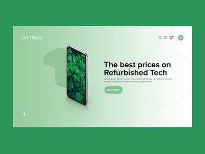 Refurbished Tech animation design art direction branding colour colours design desktop digital design interaction interaction design landing page lighting minimal pantone ui ux web webdesign website website design