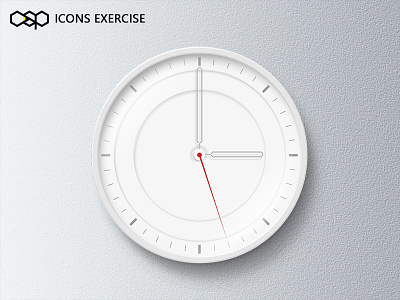 Icons Exercise 4 bell clock icon texture watch