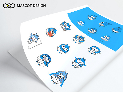 Mascot design brand expression illustration mascot design whale