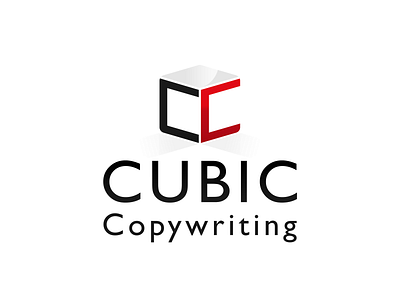 Cubic Copywriting branding design icon logo typography vector