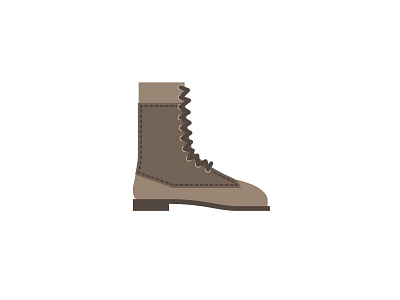 Boot boot flat illustration shoe vector