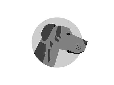 Emma the Dane dog flat great dane illustration vector
