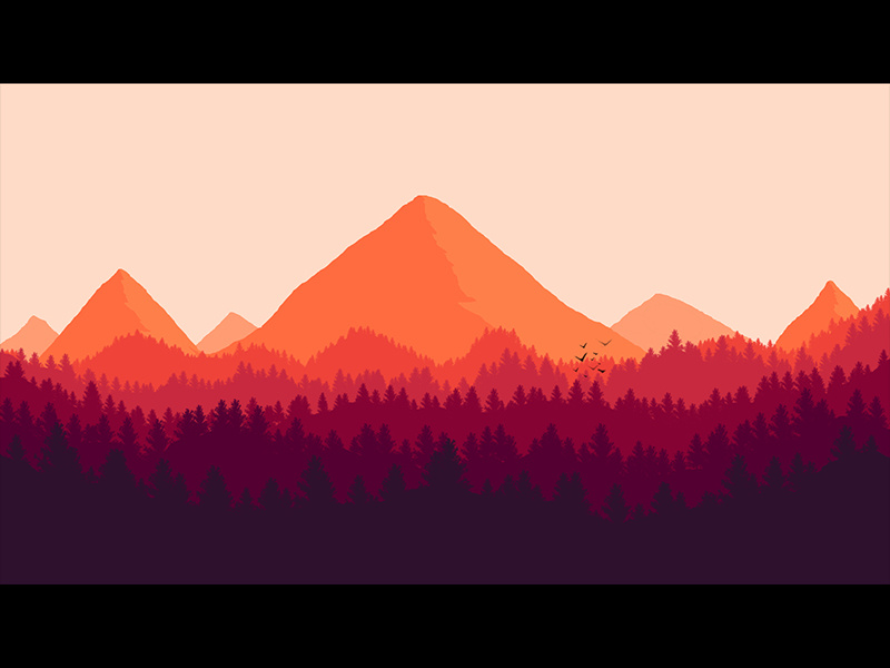 Colorful Mountain Range by Ashton Patel on Dribbble