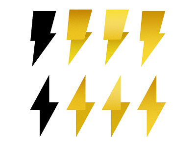 Bows to Bolts bolt electric folded icon lightning logo metering origami power utility yellow zap