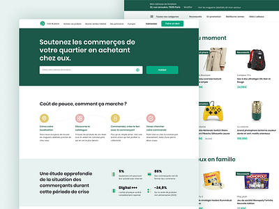 E-commerce website — Homepage
