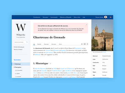 Redesign of Wikipedia article branding design graphic design institutional letter logo redesign sketch typography ui ux vector web website wikipedia