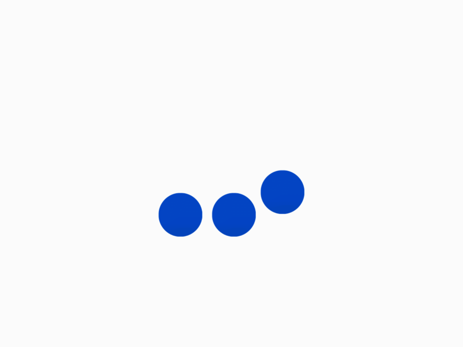Once Logo #2 app balls bounce branding design dots ellipsis graphic design identity loader logo motion once saas startup stories story storytelling suspension