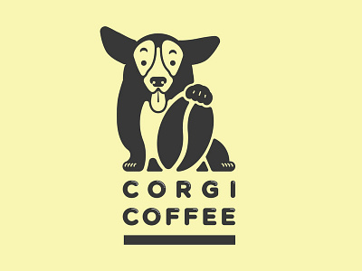 Corgi Coffee - Logo branding branding agency coffee coffee shop corgi dog identity logo vector