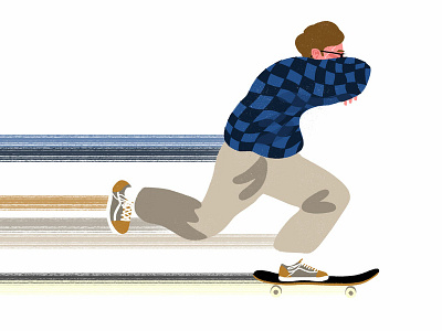 skate study adobe design illustration illustrator kinetic photoshop skate skateboard sketch
