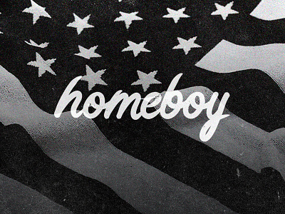 Homeboy Handlettering americana chessin dustin handlettering handstyle logo script unionduesdesign vector vintage