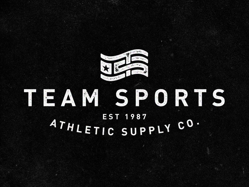 Team Sports americana apparel logo monogram type typography vector vintage