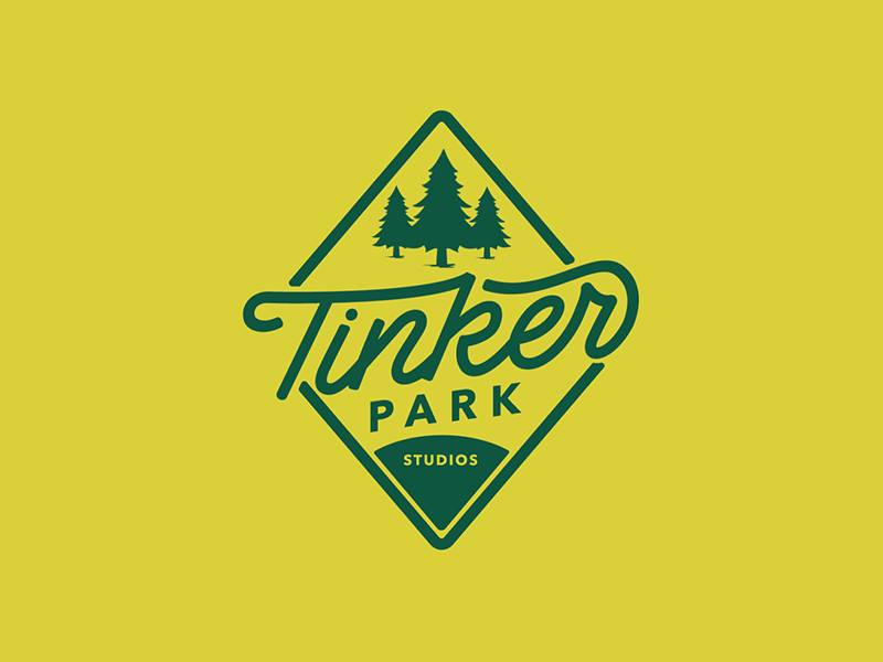 Tinker Park Animation animation badge chessin design dustin dustin chessin graphic logo union dues vintage