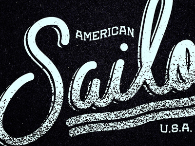 Sailor Lettering hand lettering lockup logo retro t shirt typography vintage