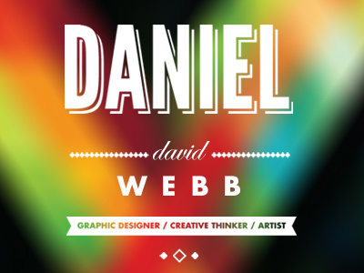 Danieldavidwebb badge banner branding logo promo self type