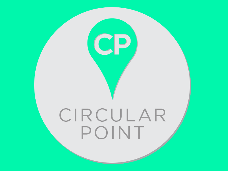 WIP - Logo for a Warehouse named Circular Point branding circular logo point