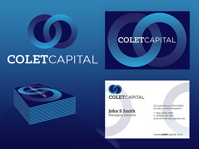 Colet Capital Branding WIP branding business capital card logo wip