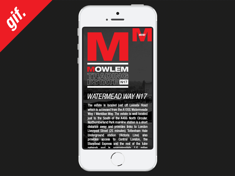 WIP mobile site for work. Possibly an app 5s app branding design gif iphone logo london mobile rdm website