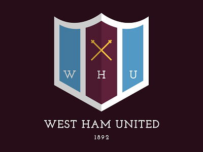 West Ham United Badge Idea 1892 badge crest east football ham logo london redesign united west whufc
