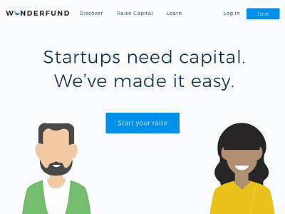 Raise Capital uxui web design