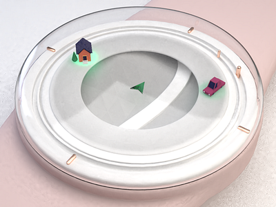 Smart watch concept 3d blender ui design weekly challenge