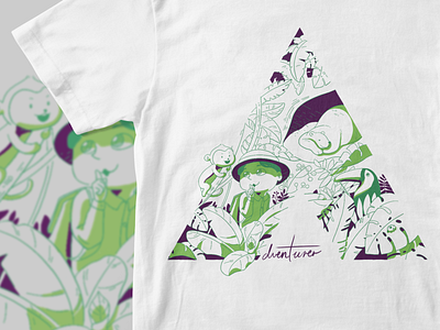 Adventurer series - Jungle adventure design challenge forest jungle procreate t shirt illustration