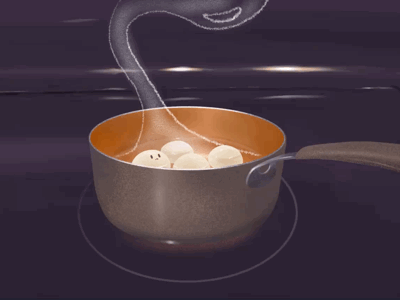 Ricedumpling soup