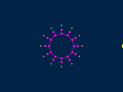 pull animation loops particles pink purple yellow