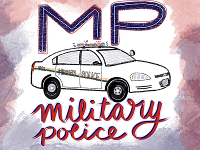 15/100: | MP | america art arts design digital art digital drawing digital illustration drawing graphic design handlettering icon illustration lettering military police procreate sketch us military usa vector