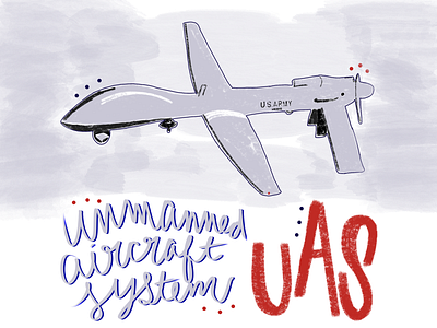 40/100: | UAS | aircraft army art arts artwork color colors daily digital digital art digital drawing drawing drone drones illustration military procreate us army usa vector