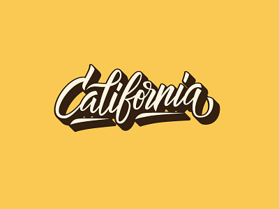 California california calligraphy lettering