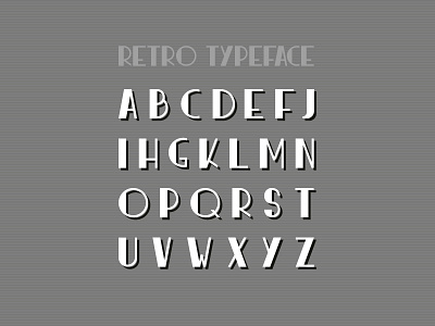 Retro Typeface font lettering retro typeface typeface design vintage