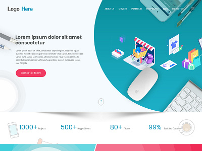 Mockup design web