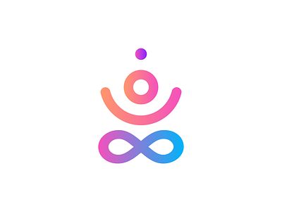 Yoga Logo brand brand design branding colorful gradient icon icon design illustration logo logo design logo mark vector yoga yoga logo