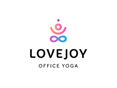 Office Yoga Logo blue branding branding design gradient gradient icon icon design logo logo design orange pink purple vector yoga logo