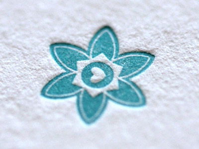 Tahoe Flower flower illustration letterpress