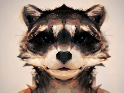 Trashpanda alchemy anthro character design photoshop portrait raccoon