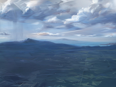 DFW to ABQ airport alchemy clouds flight landscape painting photoshop sky travel