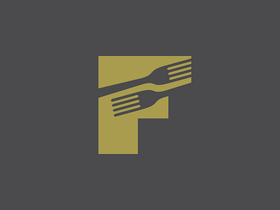 Food Network Logo food forks letter f