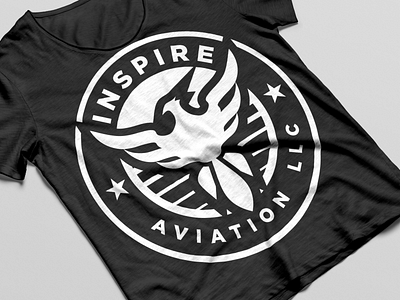 Inspire Aviation aviation branding logo typogaphy