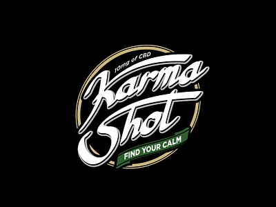 Karma branding coffee logo typogaphy